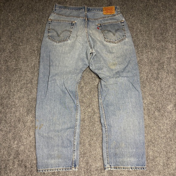 Levi Strauss 550 Mens Relaxed Fit Jeans Blue Denim Size 36 x 30‎ - Picture 4 of 6